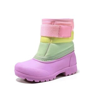 festooning Girls Winter Snow Boots Waterproof Outdoor Warm Liner Non-Slip